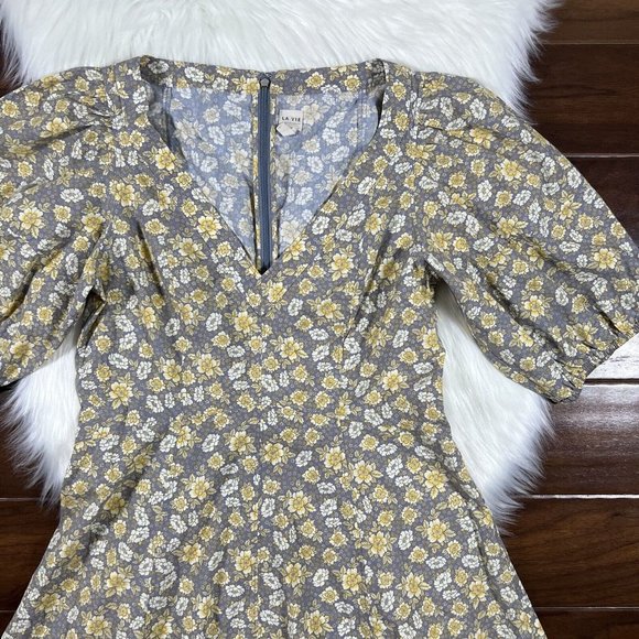 Rebecca Taylor La Vie Size Large Chamomile Margeaux Meadow‎ Poplin Dress - Picture 2 of 12